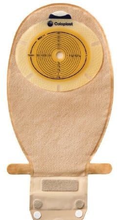 Pouch Ostomy Drain Pre Cut Flt - Item Number 15993 - 10 Each / Box - 1-1/4" (32 mm), Opaque