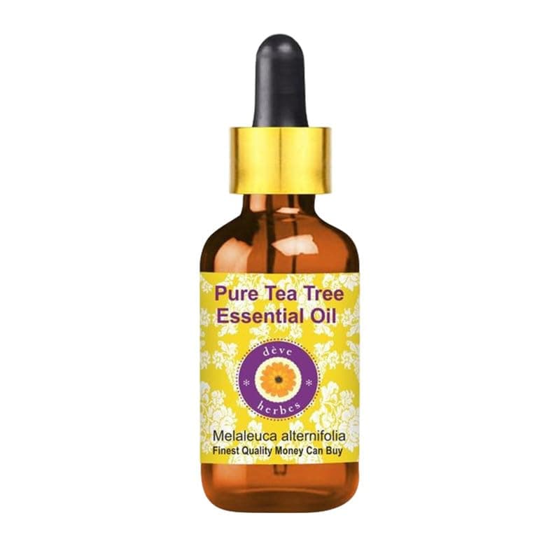 Deve Herbes Tea Tree Essential Oil (Melaleuca alternifolia) 100% Natural Tea Tree Oil - for Hair Care, Massage & Aromatherapy - with Dropper (2ml)