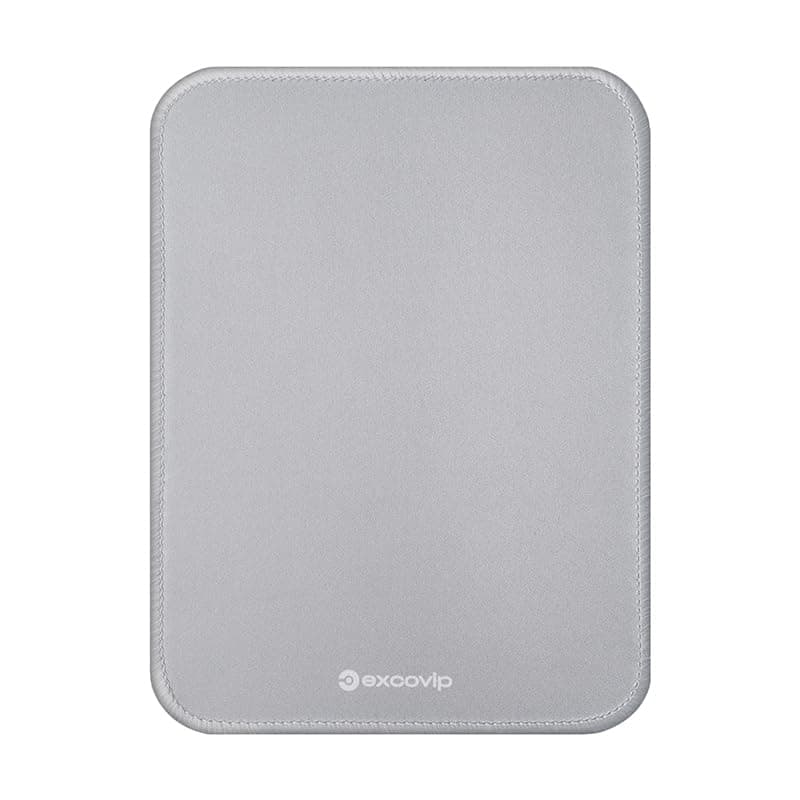 excovip Mini Mouse Pad Comfortable Small Mouse Pads With Stitched Edges Mousepad for Computer, Laptop, Home & Office Non-Slip Rubber Base Grey (200 x 150 mm) 0570