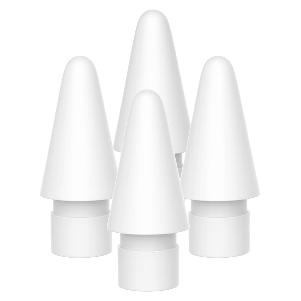 AWINNER Replacement Tips Compatible with Apple Pencil 2 Gen iPad Pro Pencil - iPencil Nib for iPad Pencil 1 st/Pencil 2 Gen White 4 Pack
