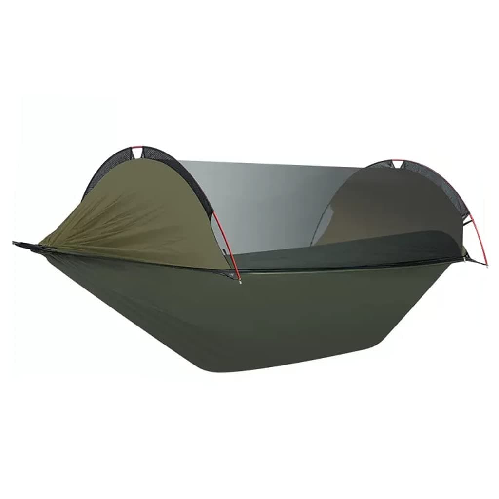 Outdoor Hammock Anti-rollover Travel Camping Portable Hammock Hanging Chair Outdoor Portable Camping Travel Equipment (Color : Green, Size : 290 * 140cm)