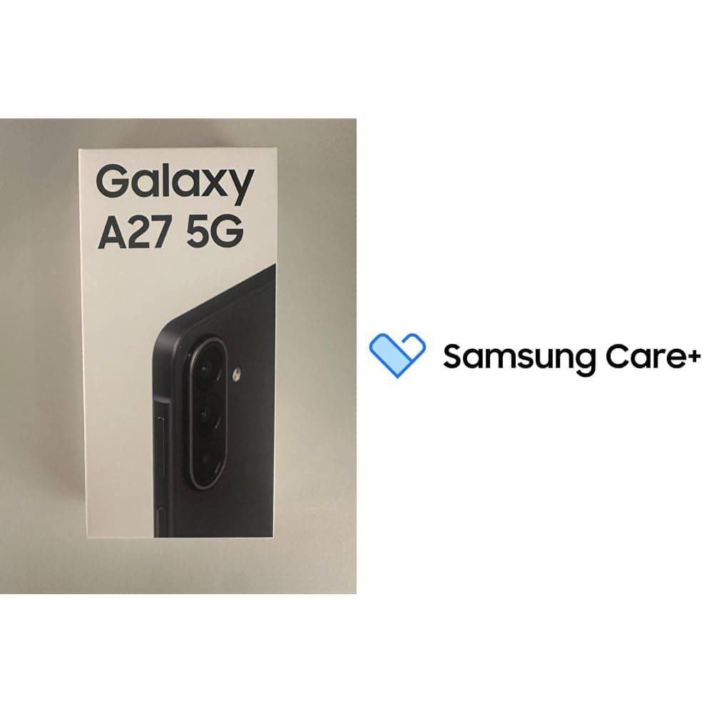 samsung Galaxy A27 5G 6GB_128GB Blackwith Samsung Care+ 2Y Accidental Damage for A2, A3 smartphones [Digital Code]