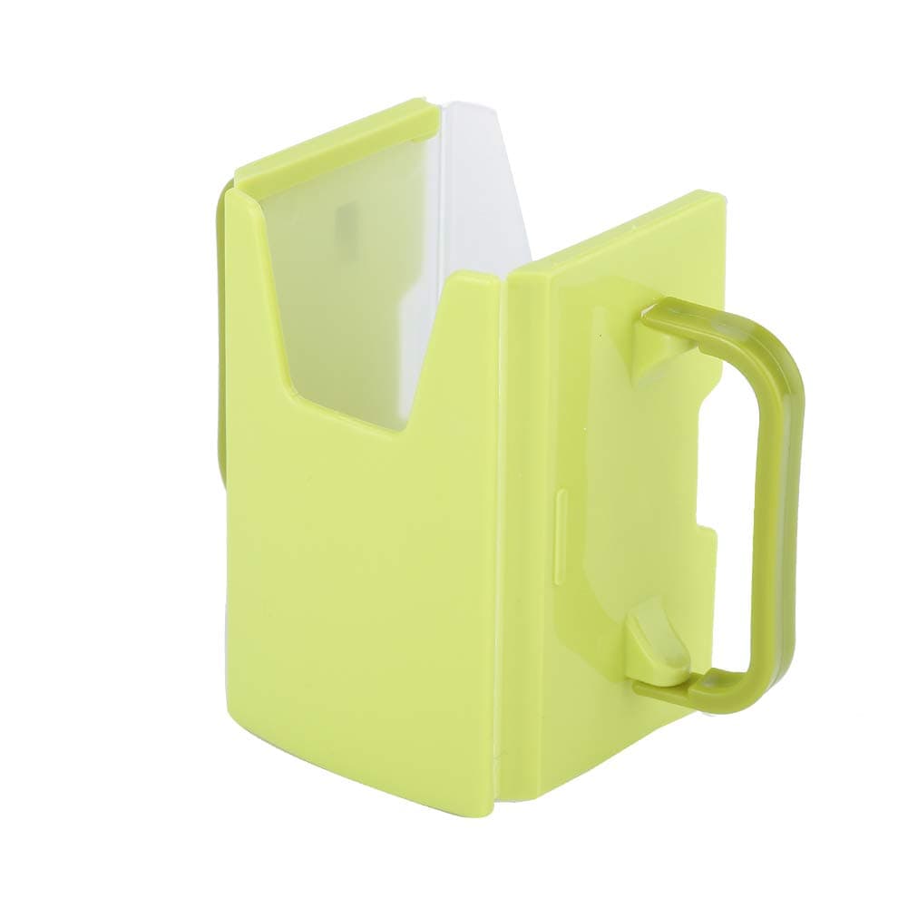 Generic Adjustable Spillproof Drink Holder for Kids, Durable PP Milk Holder with Handle, Easy to Use Kitchen Tool, 100ml to 365ml Adjustable Size (Green)
