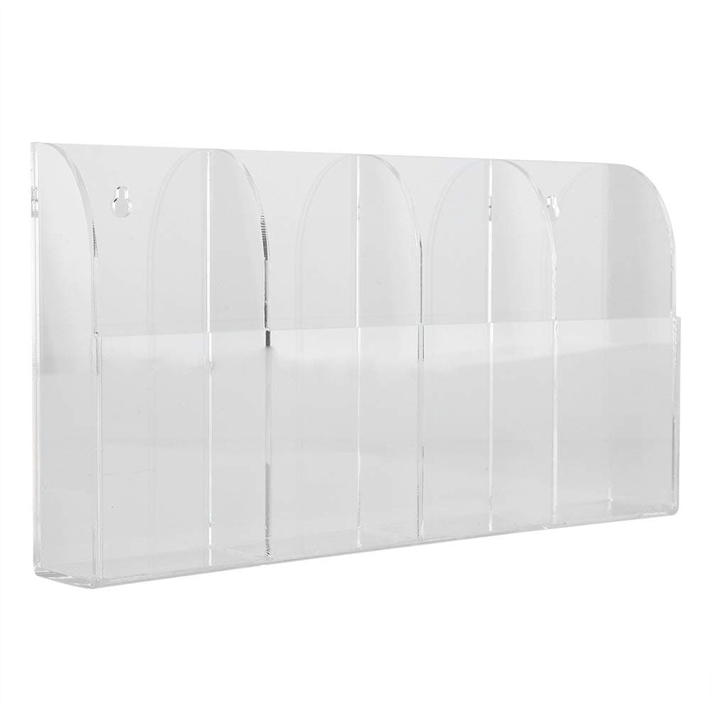 حامل جهاز التحكم عن بعد منظم صندوق تخزين صندوق تخزين يثبت على الحائط من الاكريليك الشفاف لمكيف الهواء، رف تخزين