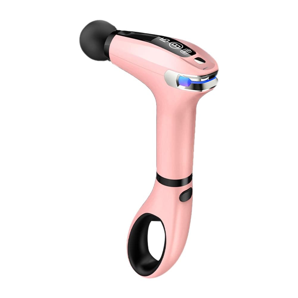 Touch Screen Vibration Massage Mute Electric Body Massager Type-C Charging Extended Handle for Muscle Relaxation