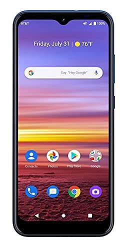 AT&T Prepaid Radiant Max 32GB, 6.5 inch HD+ Display, Prepaid Smartphone - Cobalt Blue