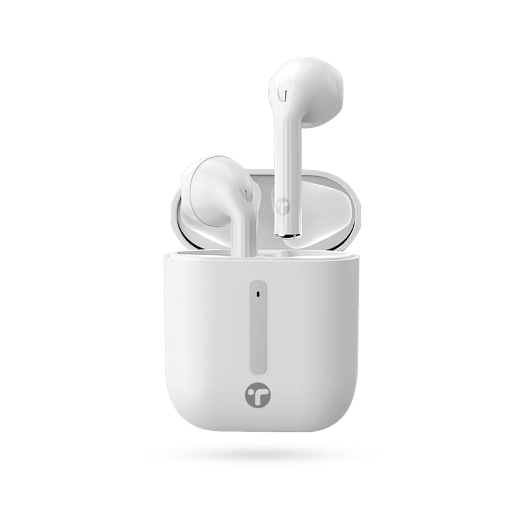 Toreto AIR Beat TWS Earbuds with 25Hr Playtime, in Built HD Mic, Game/Music Mode, 13mm Dynamic Driver, Low Latency, Touch Control, Type C Fast Charging, Light Weight