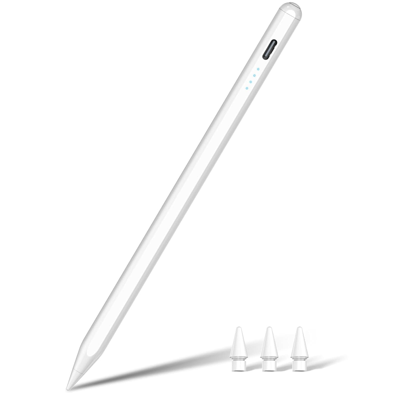 Pencil 1st Generation for iPad (2025-2018), Pencil USB C Fast Charging & 15H Battery, Tilt Sensitivity & Palm Rejection - iPencil for iPad A16 6-11, Air 3/4/5/M2/M3, Mini 5/6/7, Pro 11/12.9/M4 (White)