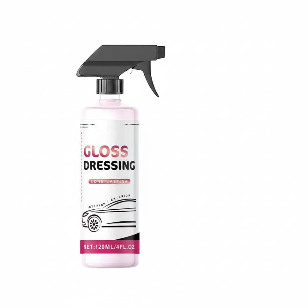 120ml Car Gloss Dressing Spray, Trim & Tire Dressing, Cars Ceramic Plastic Coating Trim Restore, Shines & Protects Plastic, Restore Faded Plastics, Plastic Restorer for Cars Ceramic Plastic Coating