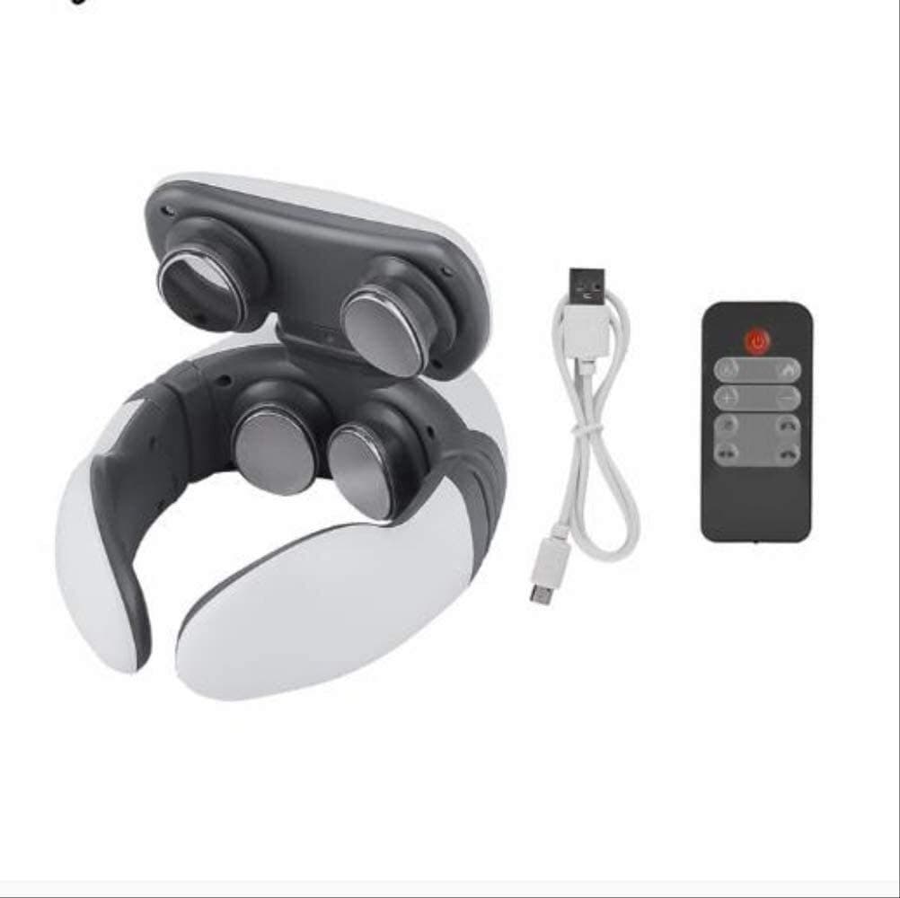 Electric neck massager, neck massager pulse acupuncture heating deep tissue massage for the relief of pain deep relaxation health care