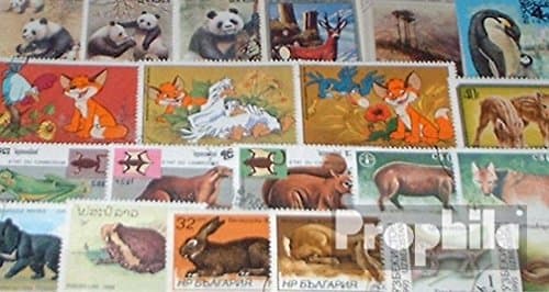 Prophila Collection Motivations 200 Different Animals Stamps (Stamps for Collectors) Other Mammals (Monkeys/Dinosaurs/Elephants...)