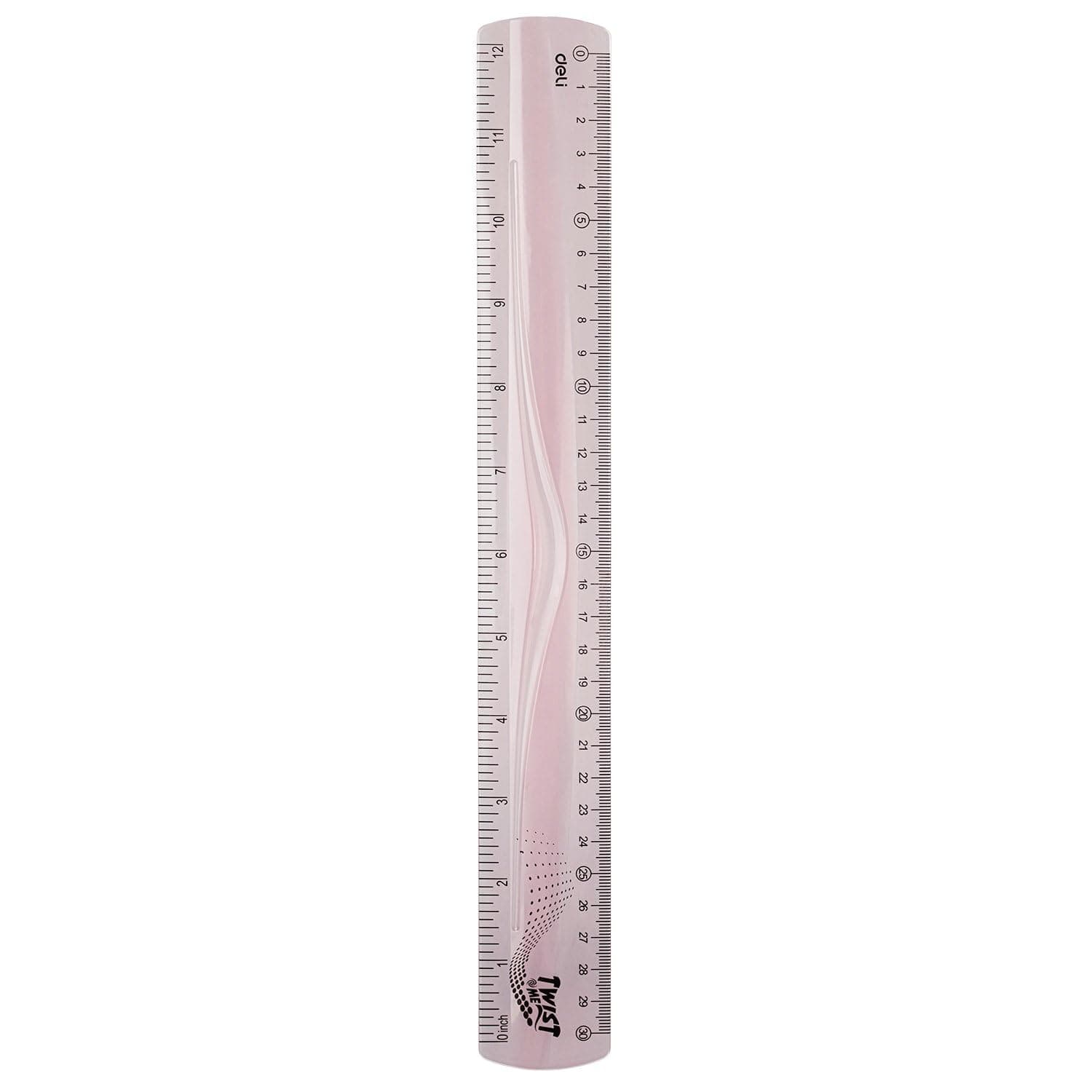 Deli Ultra Flexible Ruler, 30cm, Pink/Blue/Purple