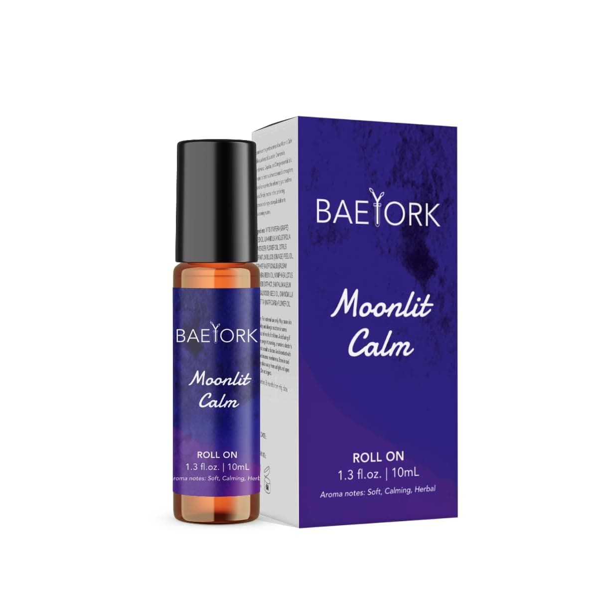 Moonlit Calm Roll-On Blend 10mL – Essential Oils of Lavender, Chamomile, Sandalwood, Copaiba & Orange | Night-Time Aromatic Roll-On | Vegan & Cruelty-Free