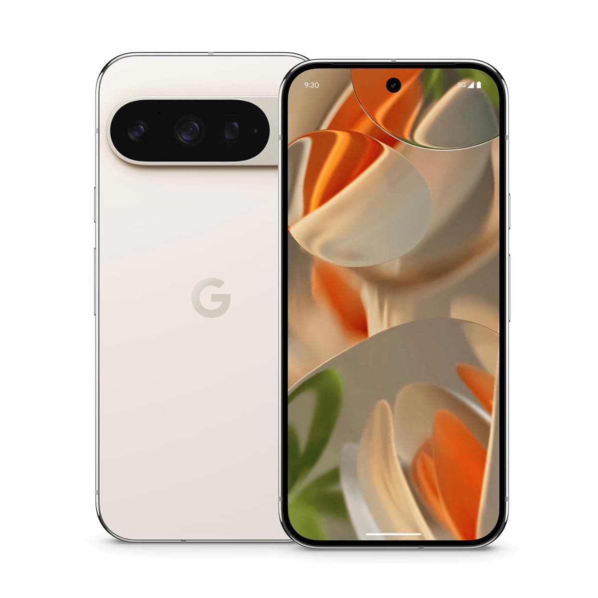 Google Pixel 9 Pro 5G 2024 (GEC77 | International Version) 6.3-inch Dual-SIM (nano-SIM, eSIM), Unlocked Android 14 Smartphone (256GB Storage + 16GB RAM, Porcelain)