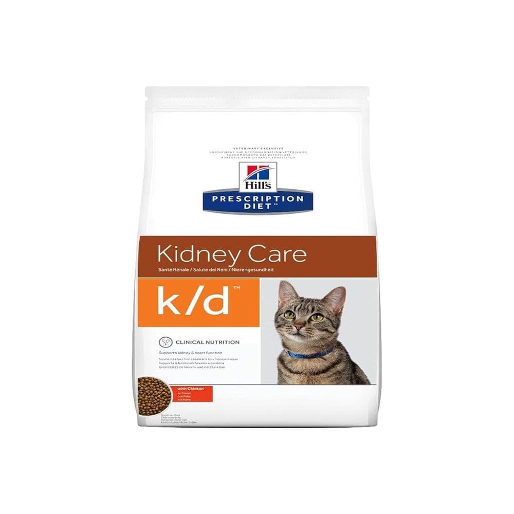 Hills cat veterinary dry food kidney care k/d with chicken-3 Kg