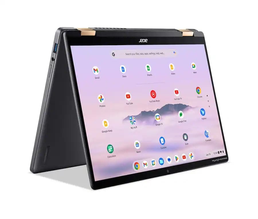 acer Chromebook Plus Spin 714 Laptop with Google AI, 14" WUXGA Touchscreen, Intel Core Ultra 5 115U, 8GB LPDDR5 RAM, 256GB SSD, Backlit Keyboard, Thunderbolt 4, Chrome OS