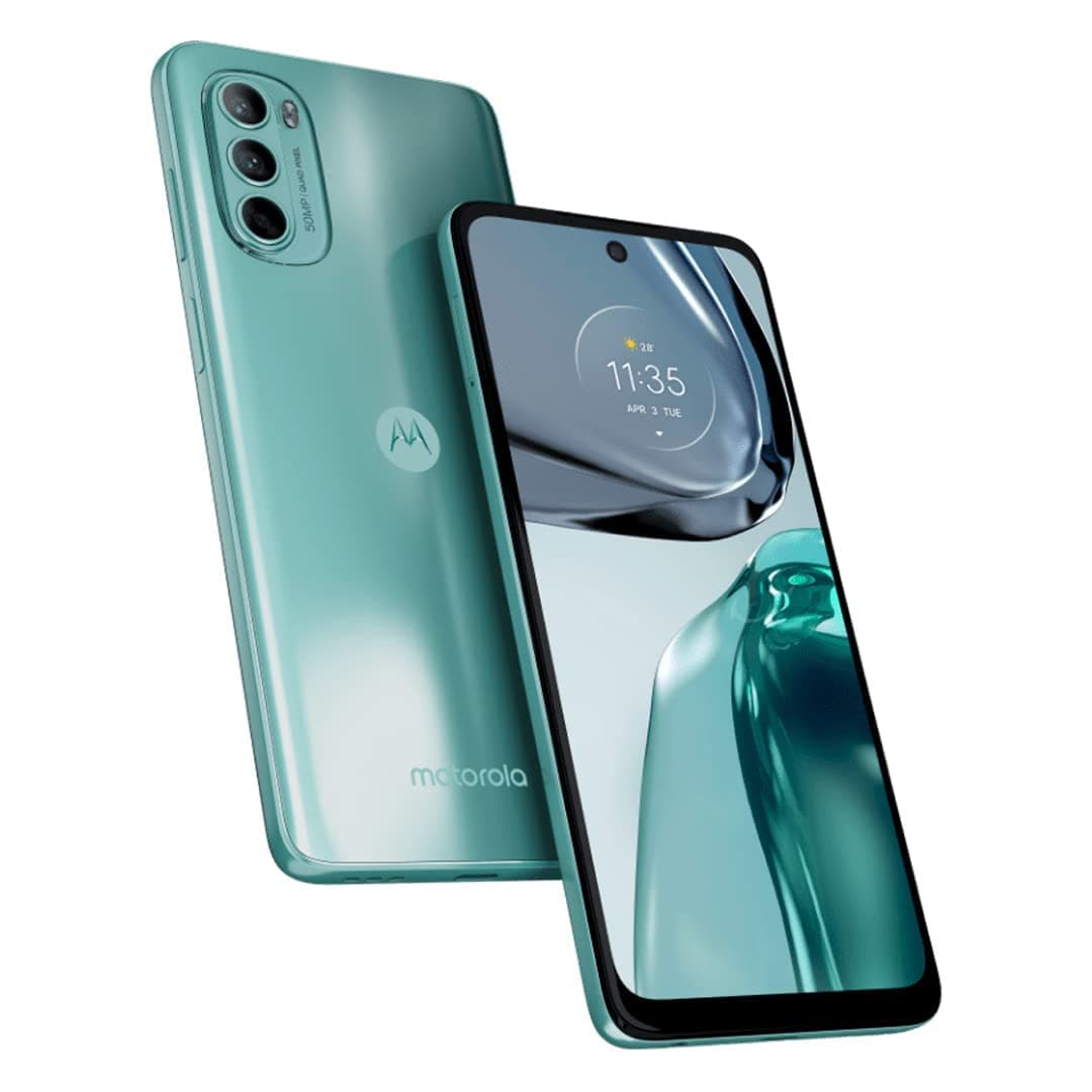 Motorola Moto G62 Dual-SIM 128GB ROM + 8GB RAM (GSM Only | No CDMA) Factory Unlocked 5G Smartphone (Frosted Blue) - International Version
