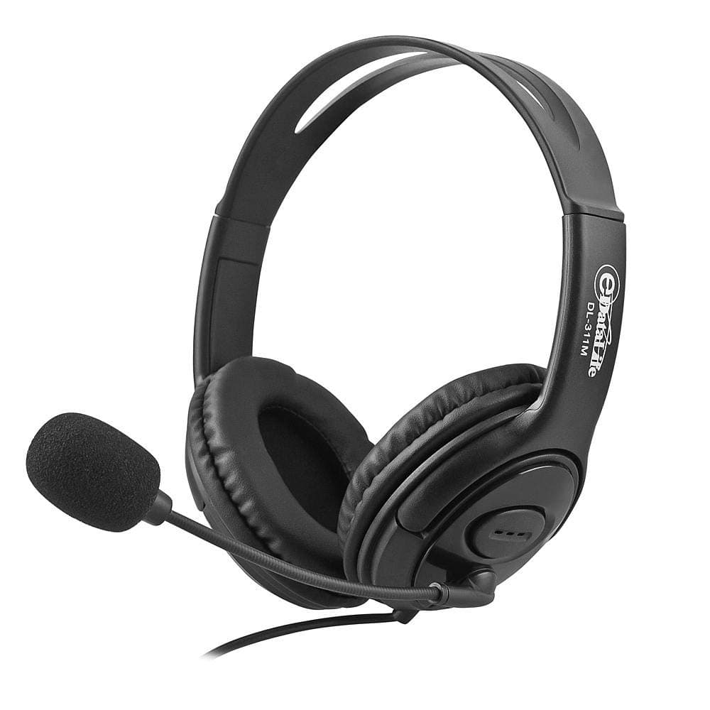 STEREO GAMING HEADSET WITH MIC/AUX JACK, VOLUM UP/DOWN, FOR PC,MAC,XBOX ONE,TABLE,PLAYSTATION 4, PHONE 3.5mm JACK - DL-311M, Wired