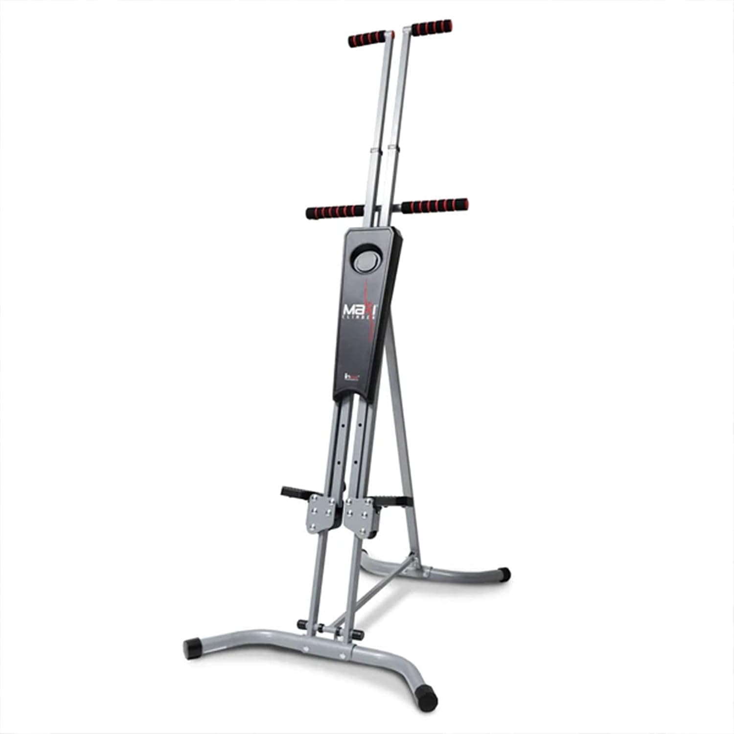 MaxiClimber 2.0 Vertical Climber Exercise Machine w/Elastic Resistance System - Foldable Home Gym Fitness Equipment for Full Body Cardio & Strength Training Workouts, Adjustable Height | Foldable Home Gym Fitness Equipment for Full Body Cardio & Strength Training Workouts, Adjustable Height