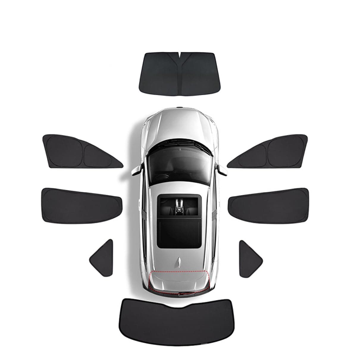 Car Window Sunshades for Ford Everest 2016-2020, Magnetic Side Window Anti-Sun Sunblind UV Protection Insulation Privacy Car Sun Shield Accessories,I/8 Whole Vehicle