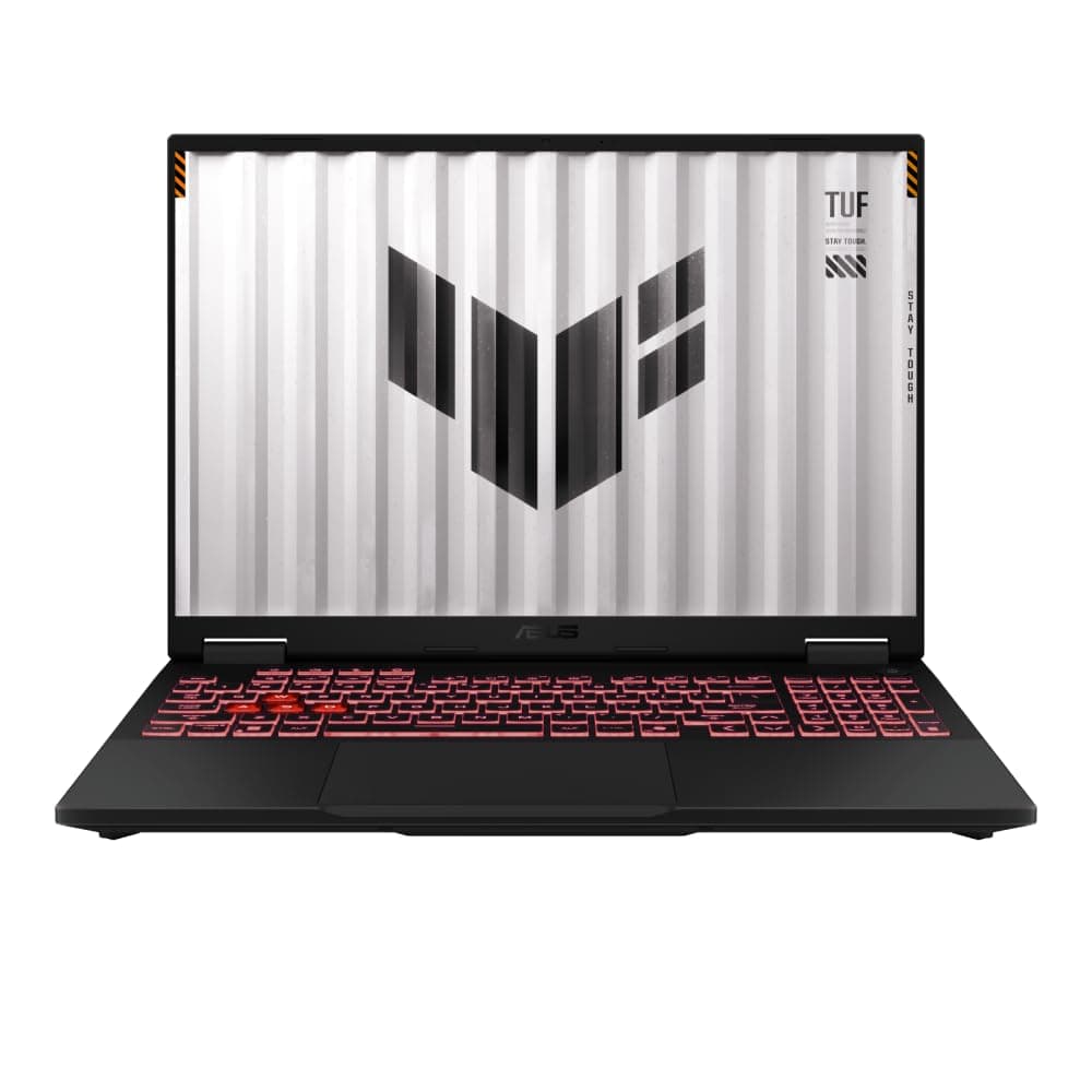 ASUS TUF Gaming A16" Inch FHD + 165Hz (FA608PM-RV027W) AMD Ryzen 9 8940HX (16-Core), Nvidia RTX5060 (8GB DDR7), 32GB RAM DDR5, 1TB PCIe 4.0 NVMe, Light 1 Zone RGB Keyboard/WIN 11 / Gray / 2.2KG