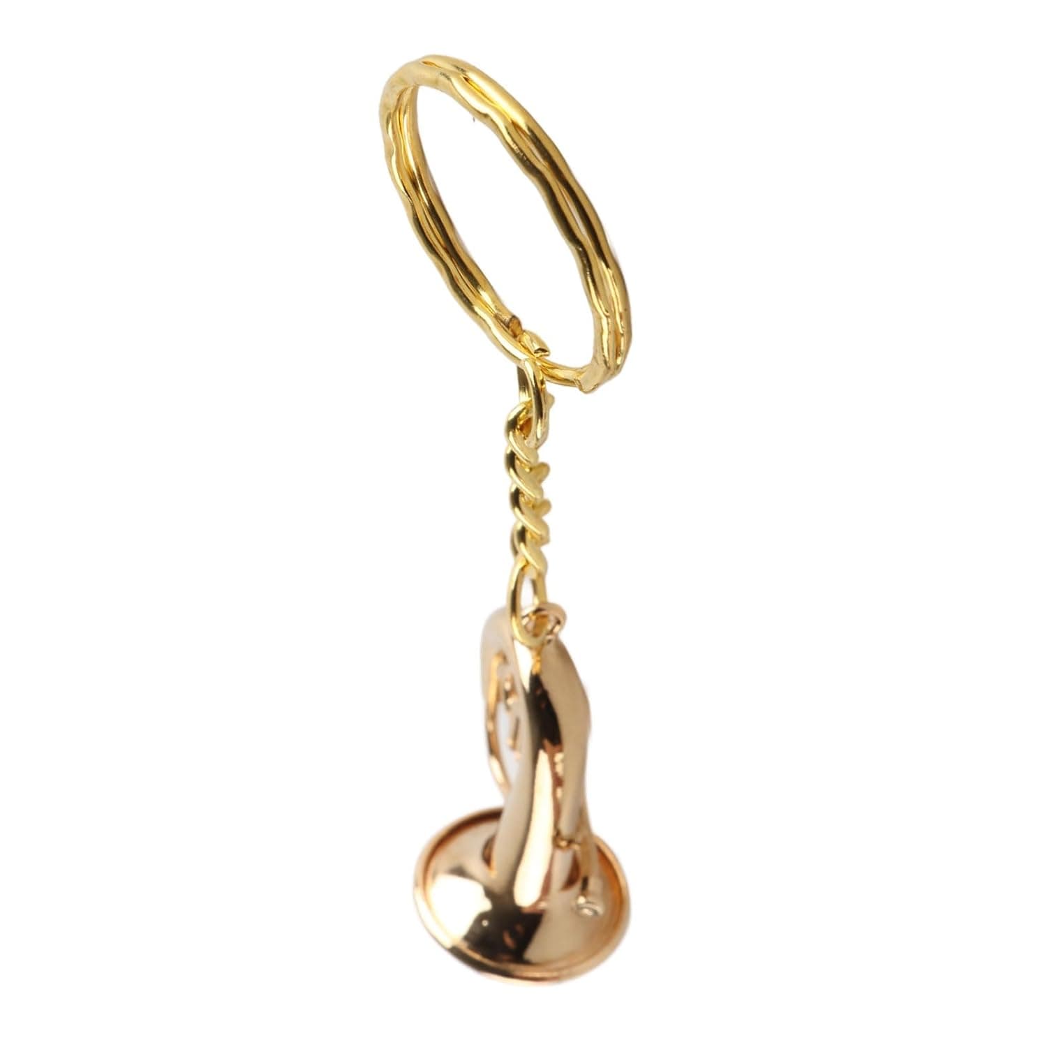 Brass Tuba Key Chain Miniature Musical Instrument Keychain with Safety Clasp for Graduation Birthday Music Enthusiasts