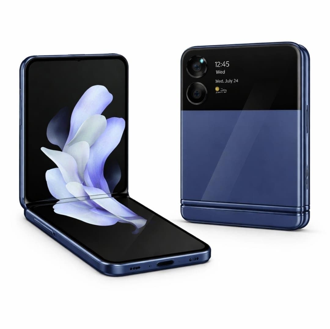 Samsung Galaxy Z Flip7, 50MP Camera, 4300mAh Battery, FlexWindow Display, AI Features, 2-Year Warranty (Blue Shadow, 512GB)
