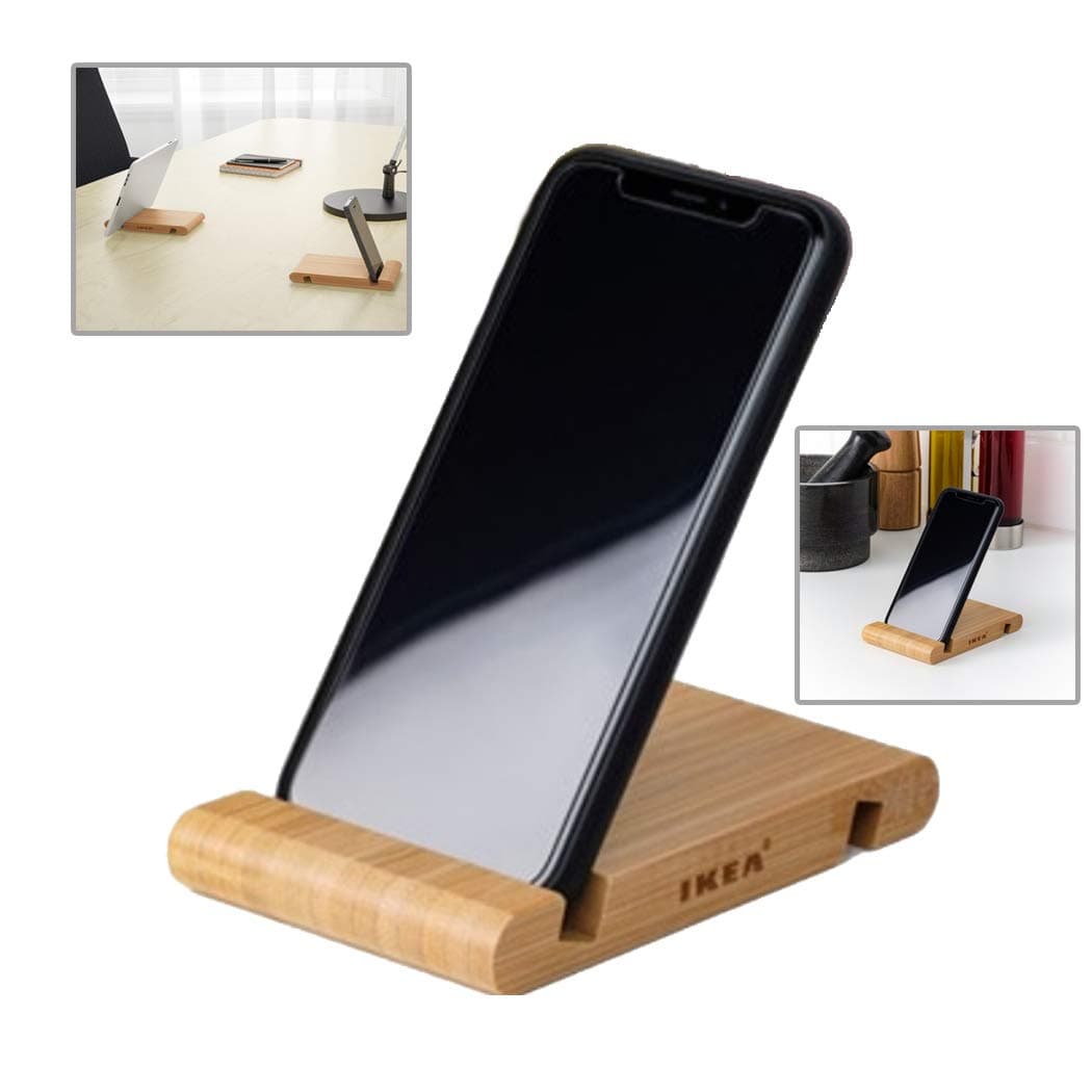 حامل موبايل خشبي لهاتف ايفون من ايكيا عالمي للهواتف الذكية يانكي