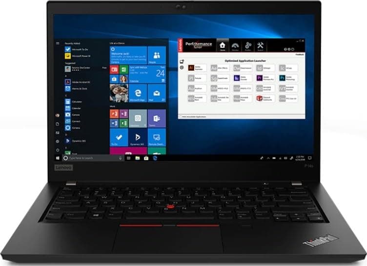 Lenovo ThinkPad P14s Gen 1 Intel Laptop | 14" 1920x1080 FHD | Core i7-10510U - 512GB SSD Hard Drive - 16GB RAM | 4 cores @ 4.9 GHz Win 11 Pro Black (Renewed)