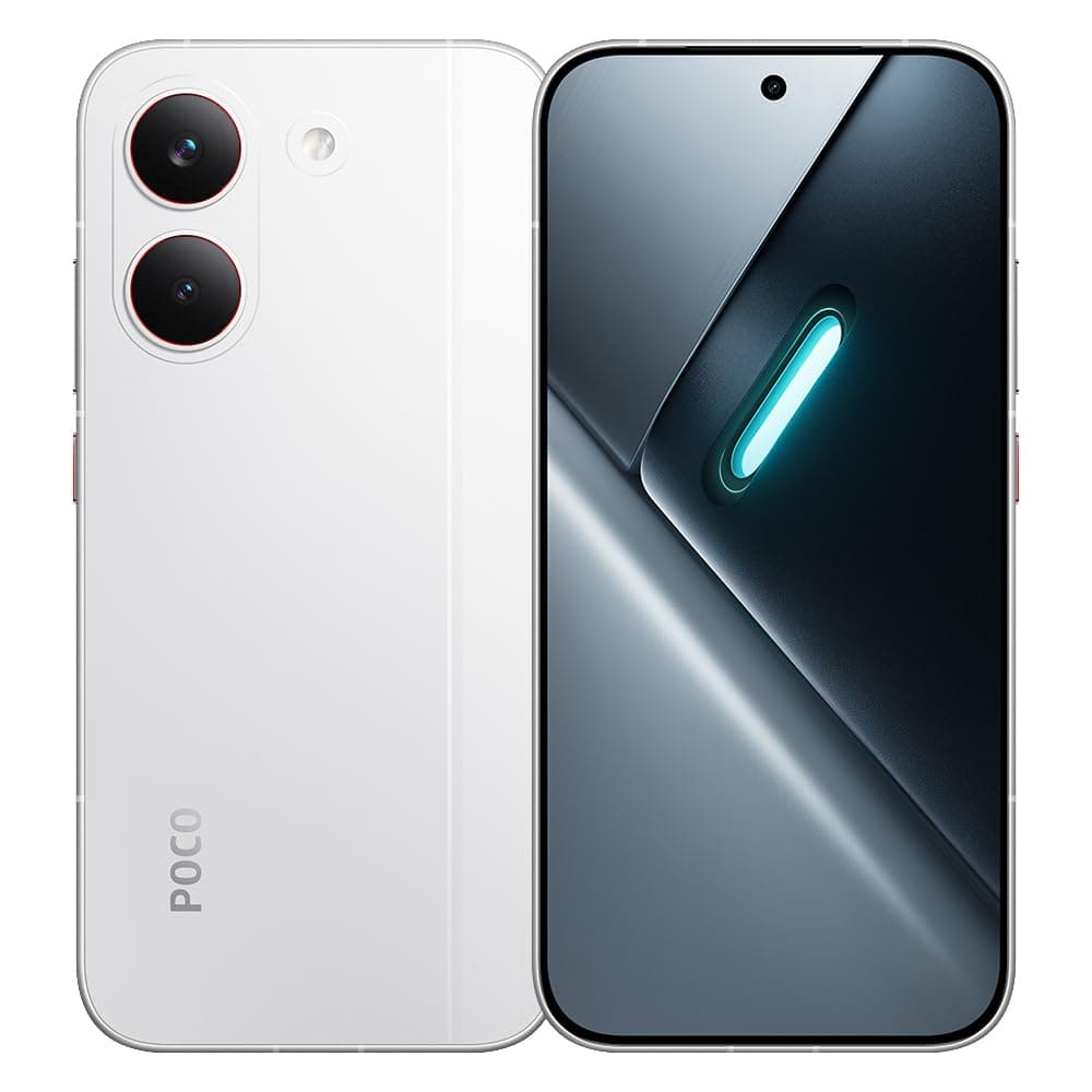 XIAOMI POCO X8 Pro Smartphone, 8GB + 256GB, 6500mAh (Typical) Battery, Supports 100W Supercharge, 1.5K 120Hz Ultra-Bright AMOLED Display, Charger Not Included (White).