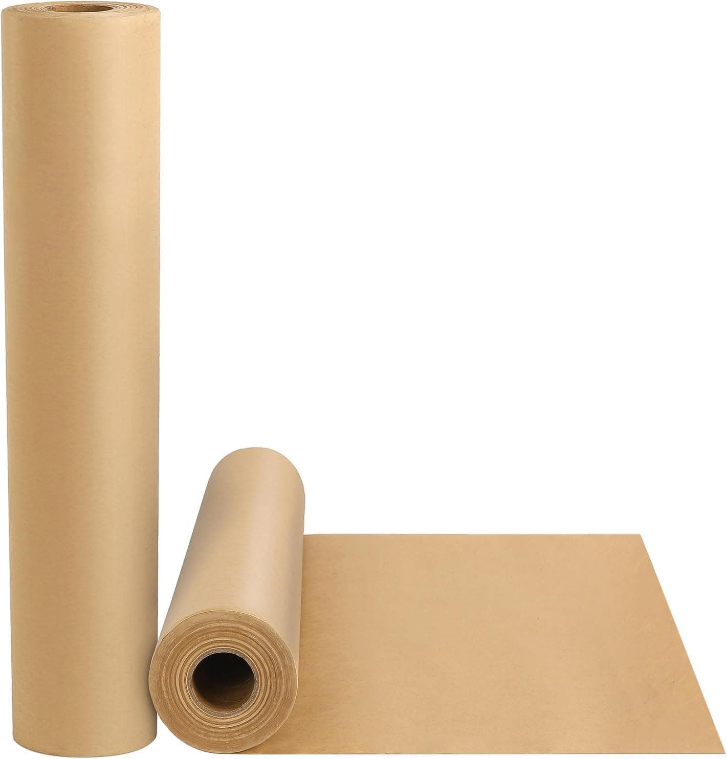 Brown Packing Paper 15"×450", Kraft paper roll, Art Craft Paper, Kraft Paper Roll for Moving Boxes Supplies, Gift Wrapping Bouquet Flower Papers, Poster Bulletin Board Papers, Arts and Crafts