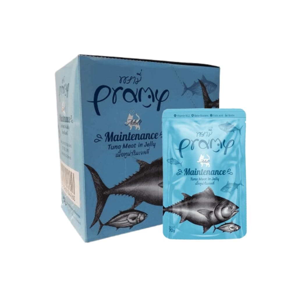 Maintenance Cat Wet Food with Tuna in Jelly for Adults- 12 Pouches*70g