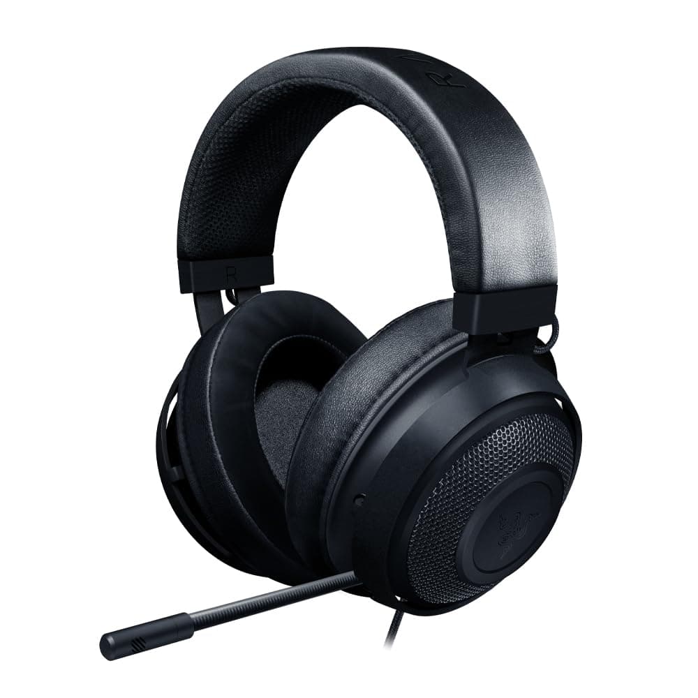 Razer Kraken Gaming Headset: Lightweight Aluminum Frame - Retractable Noise Isolating Microphone - For PC, PS4, PS5, Switch, Xbox One, Xbox Series X & S, Mobile - 3.5 mm Headphone Jack - Classic Black