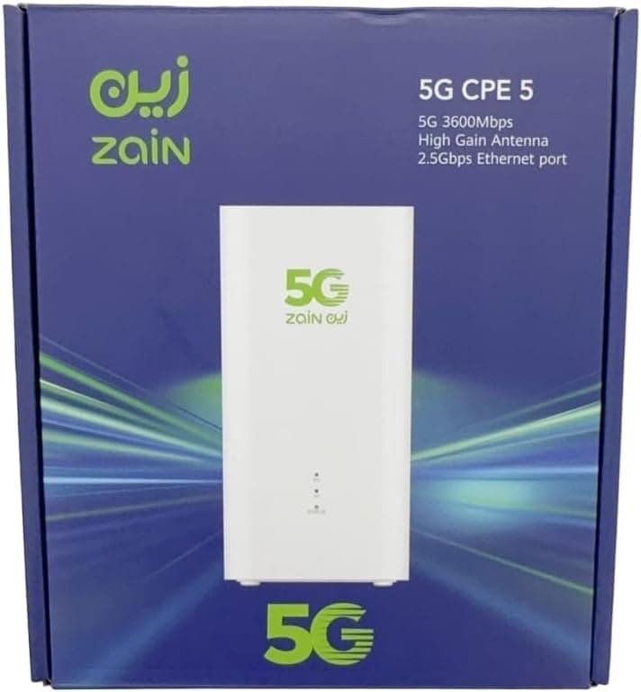 5G CPE 5 Router - Zen Latest Version Ultra Fast WiFi 6 Upload Speed Up to 3600Mbps H155-383 Works on Zen Network Only Dual Band Dual Band