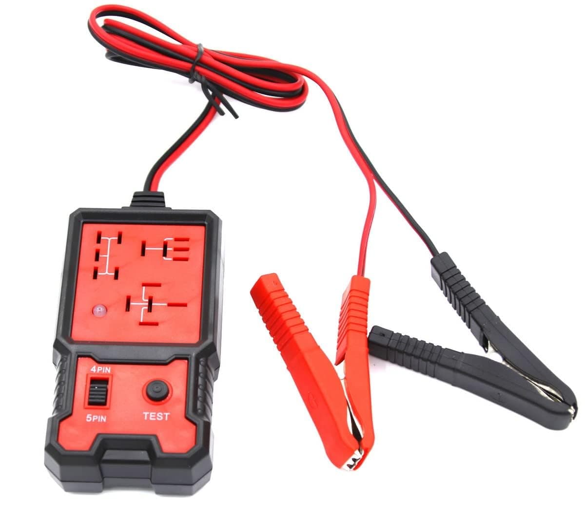 Bukela 12V Automotive Relay Tester with Clips Electronic Relay Car Battery and Alternator Checker Tester Analyzer Diagnostic Tool