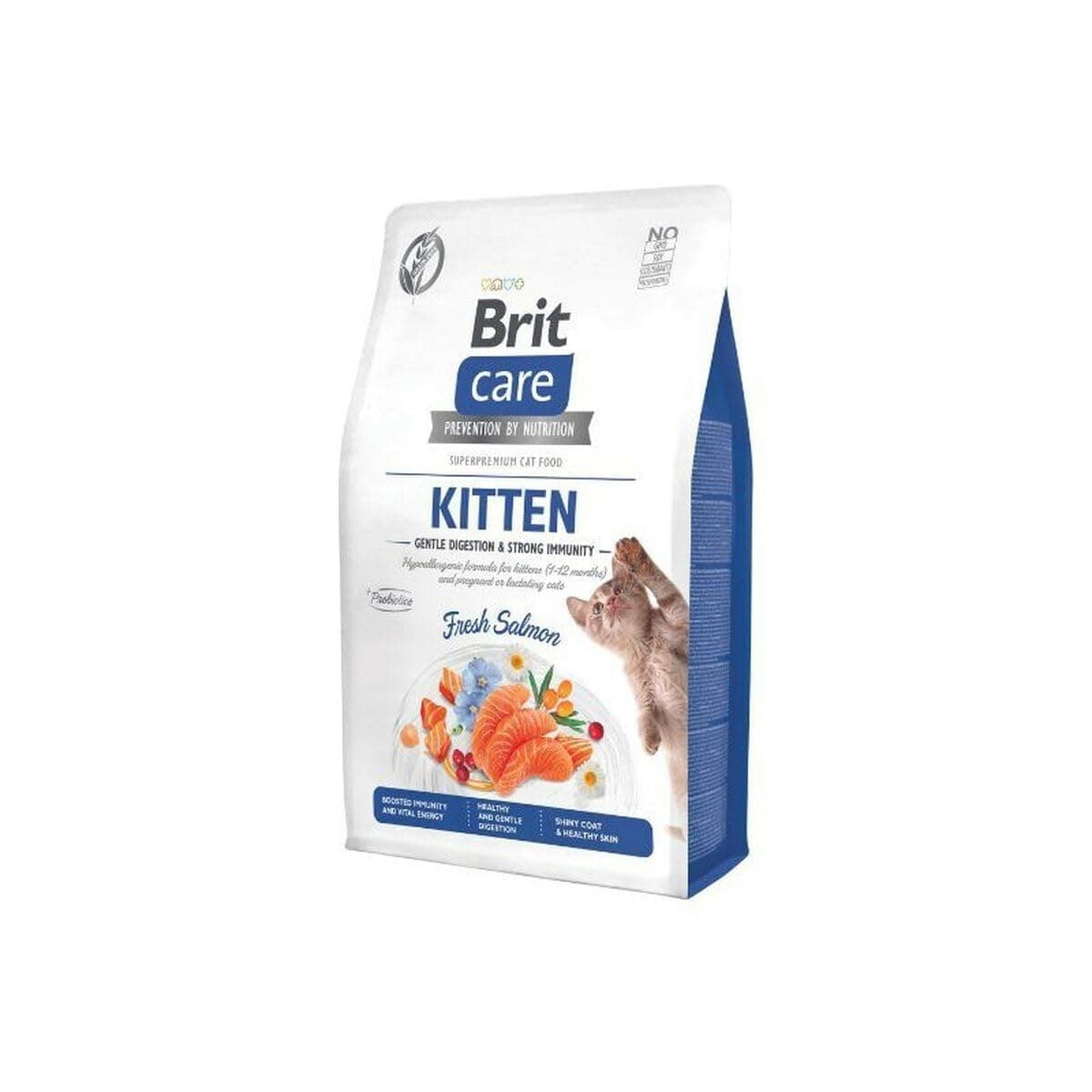 Brit Care Cat Grain-Free Kitten Salmon Gentle Digestion & Strong Immunity 7 Kg
