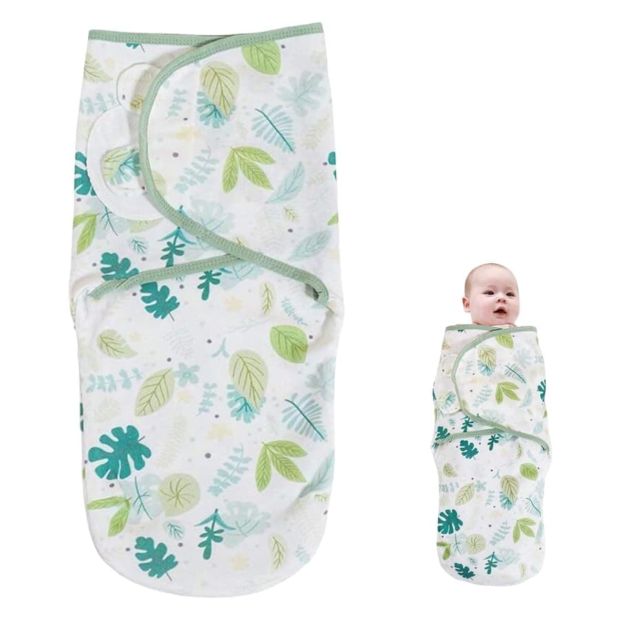 Baby Swaddles for Newborns 100% Organic Cotton, Adjustable Swaddle Sleep Sack 0-3 Months Newborn Swaddle Sack, Breathable Soft(Small)