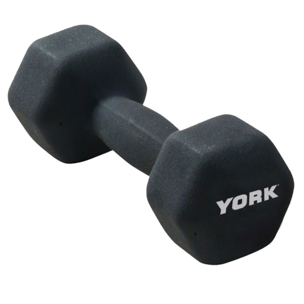 York Fitness Single Neoprene Hex coating Dumbbell