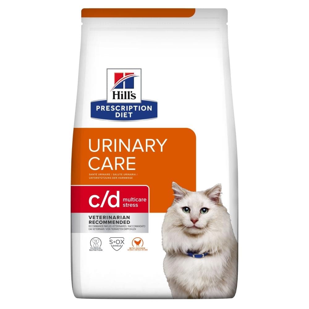 Hill's Prescription Diet Veterinary c/d Dry Cat Food with Chicken for Urinary Care 1.5 kg