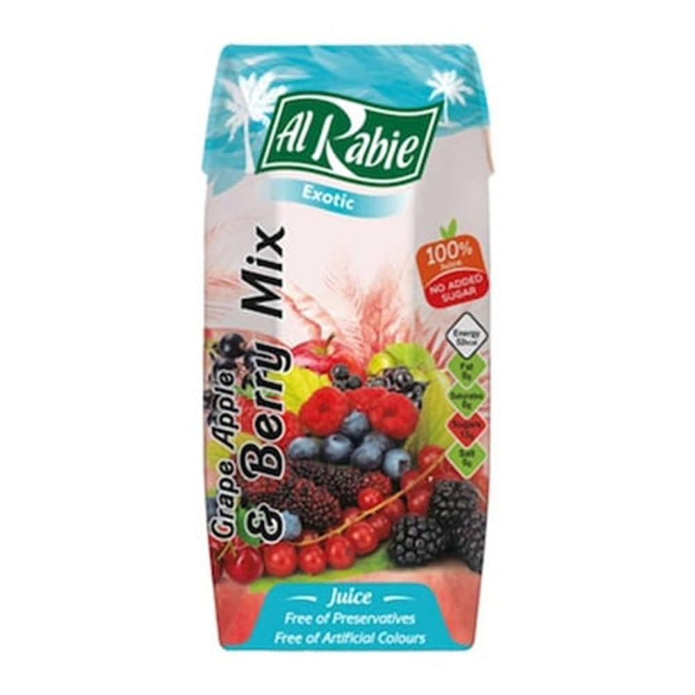 Al Rabie Mixed Berry Juice, 185 ml