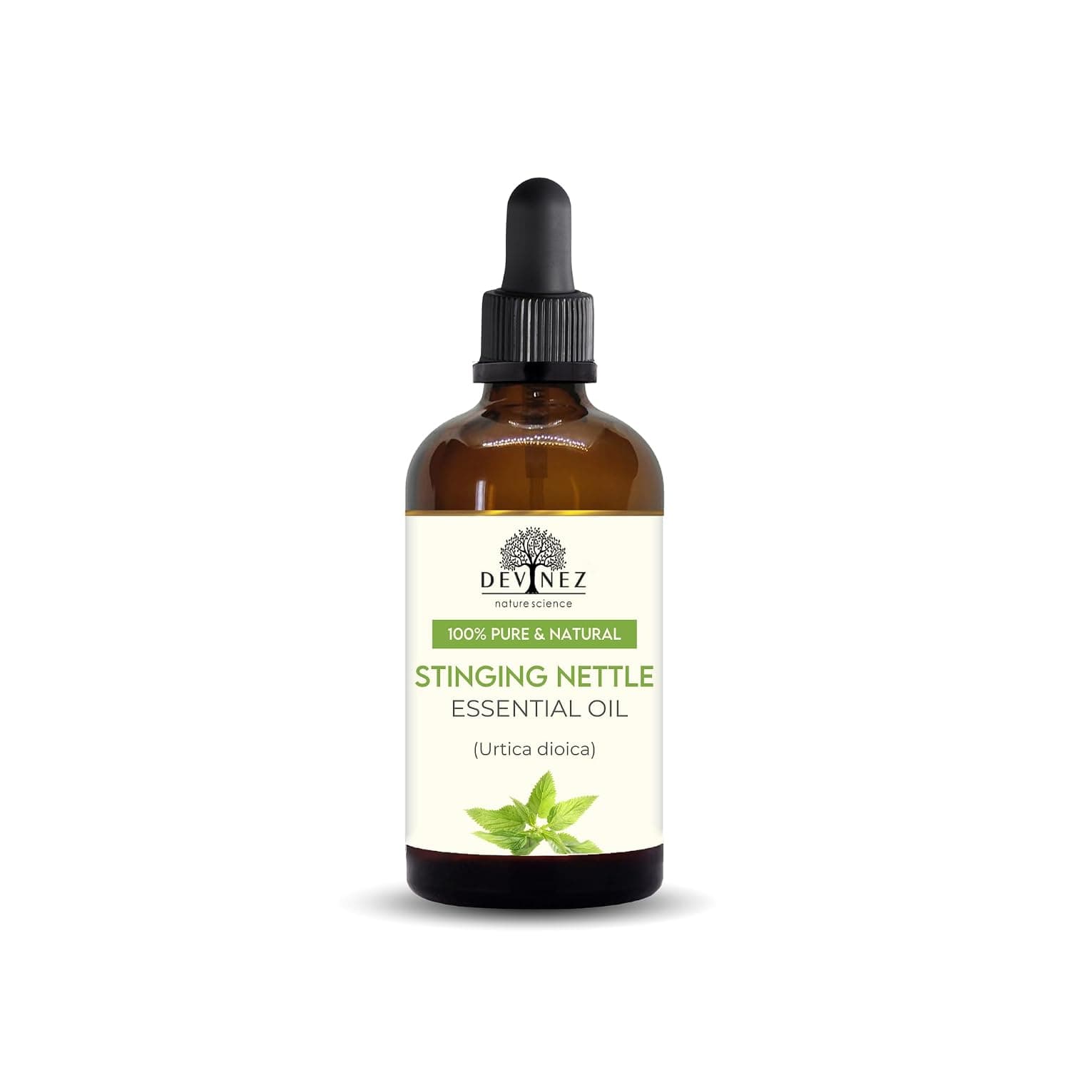 Devinez Stinging Nettle Essential Oil, 118ml/ 4 Fl Oz (Urtica dioica) - Natural & Undiluted, for DIY Skin & Haircare