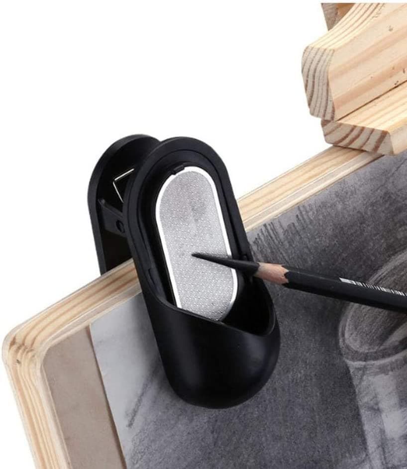 Pencil Sharpener, Clip Holder, Sandpaper Pointer, Multifunction Drawing Tool for Charcoal, Sketch, Students, Artists, Office Supplies