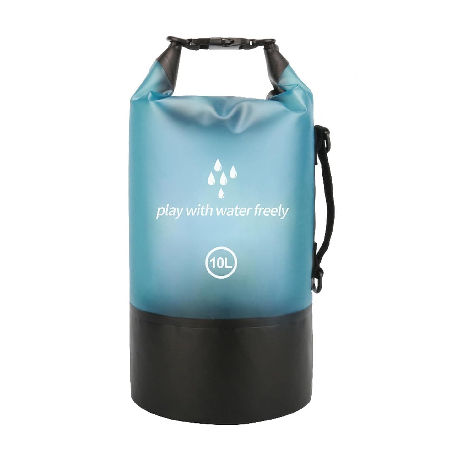 Floating Waterproof Dry Bag Backpack, 10L Roll Top Lightweight Dry Storage Bag Backpack Sack for Kayaking, Rafting, Boating, Swimming, Camping, Hiking, Beach, Fishing (Blue)