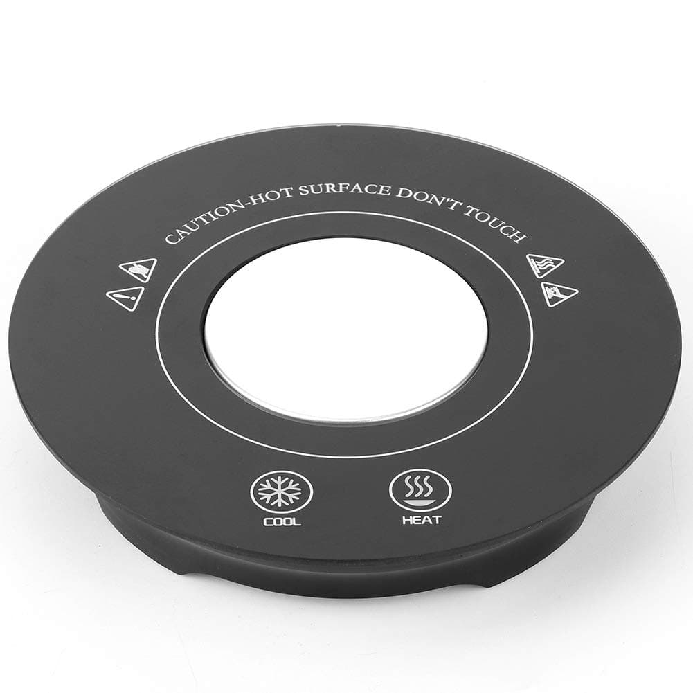 Intelligent Cup Coaster,Electric Heating Cooling Coaster Cup Mat,Dual Use Cooler Warmer Cup Coaster,Touch Switch,for Home and Office