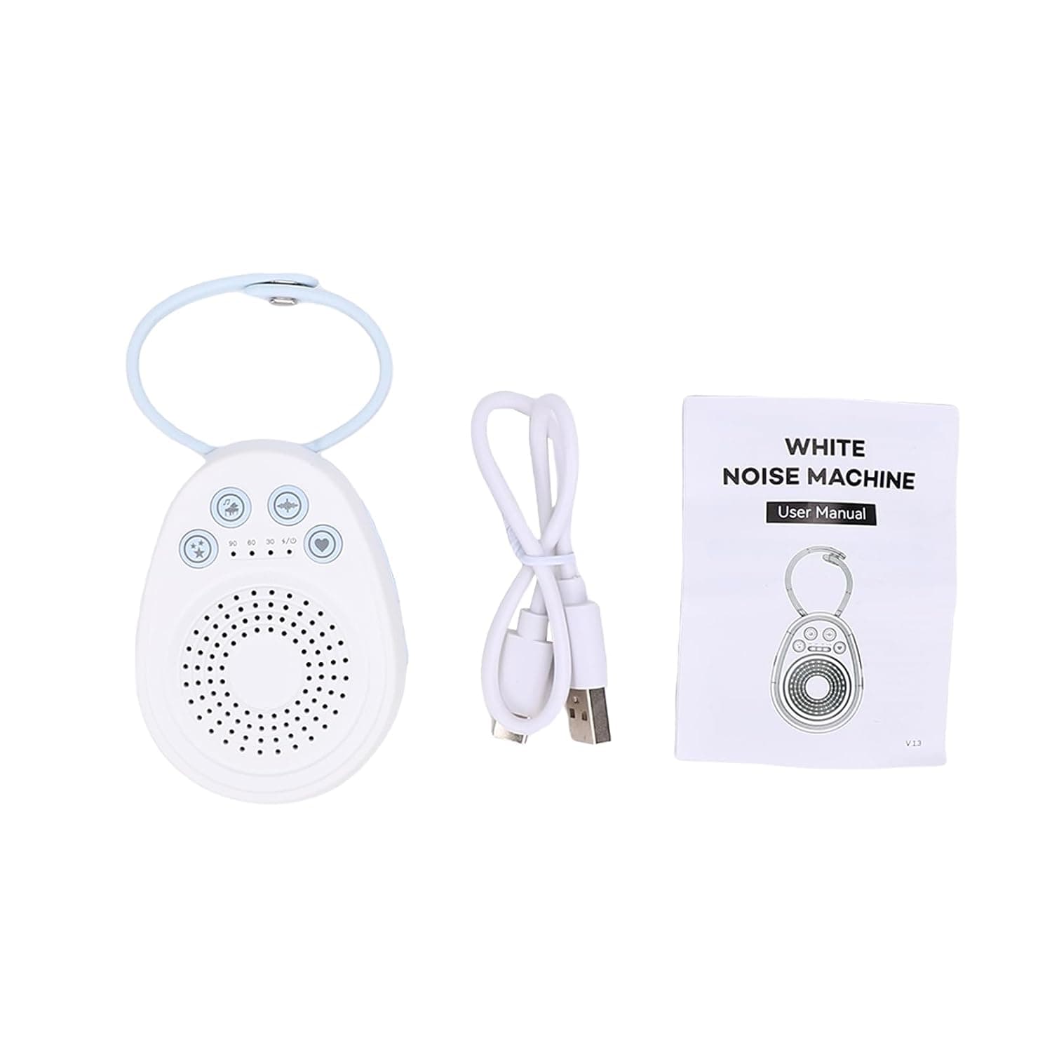 Eacam Portable White Noise Machine Sleep Sound Maker 20 Soothing Sounds Memory Function for Baby Kids Adults Nursery