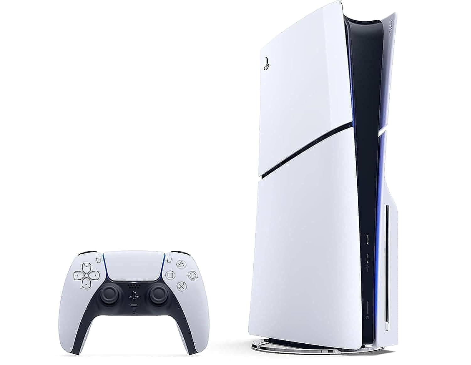 قرص نحيف لجهاز بلاي ستيشن 5 من سوني [موديل 2023 الجديد] - النسخة العالمية، ابيض