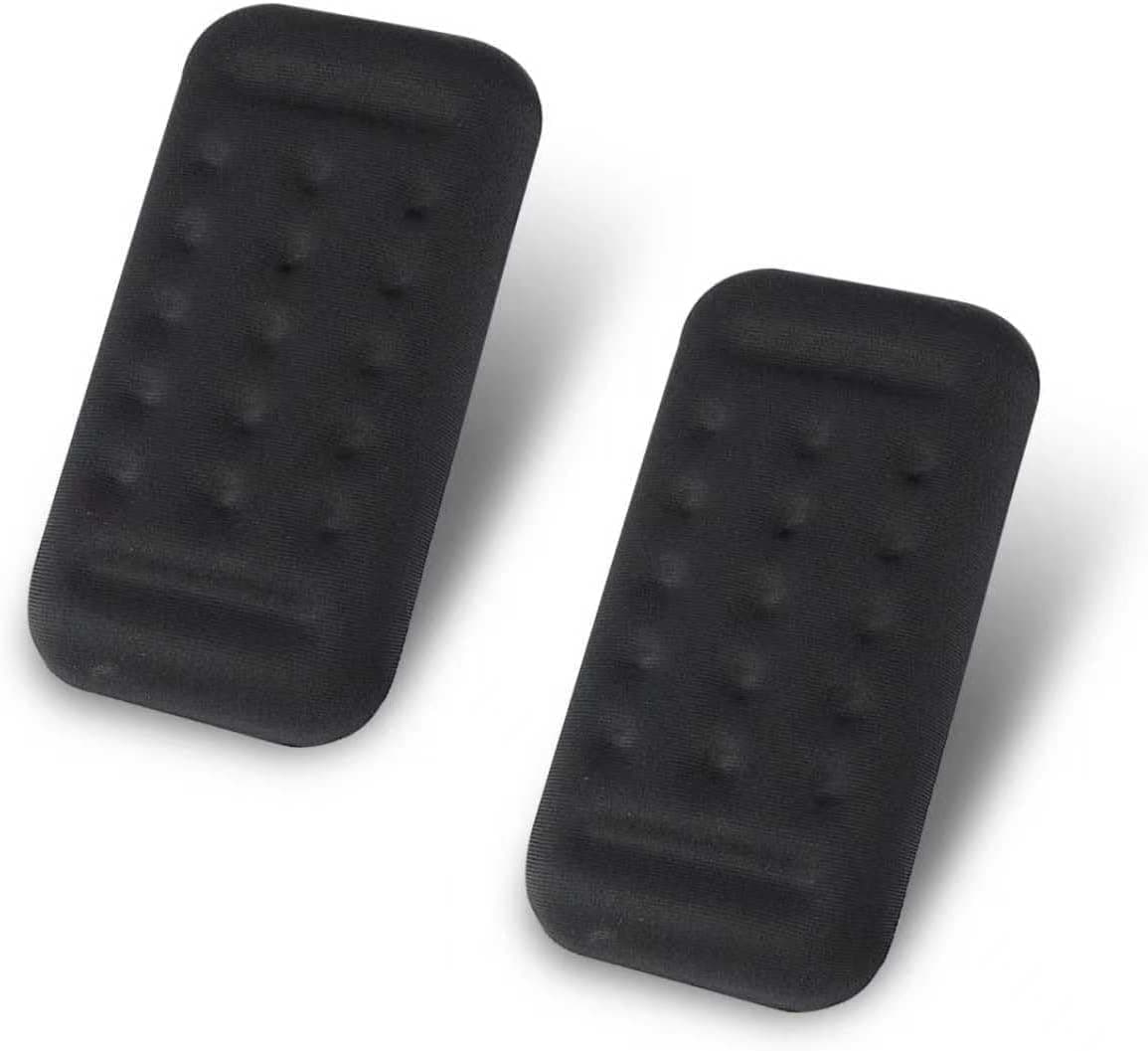Universal Car Arm Rest Pad 2PCS, Soft Memory Foam Elbow Support Cushion for Center Console Armrest Box and Door, Pressure Relieving Comfort Pad, Black Interior Accessory for Most Vehicles