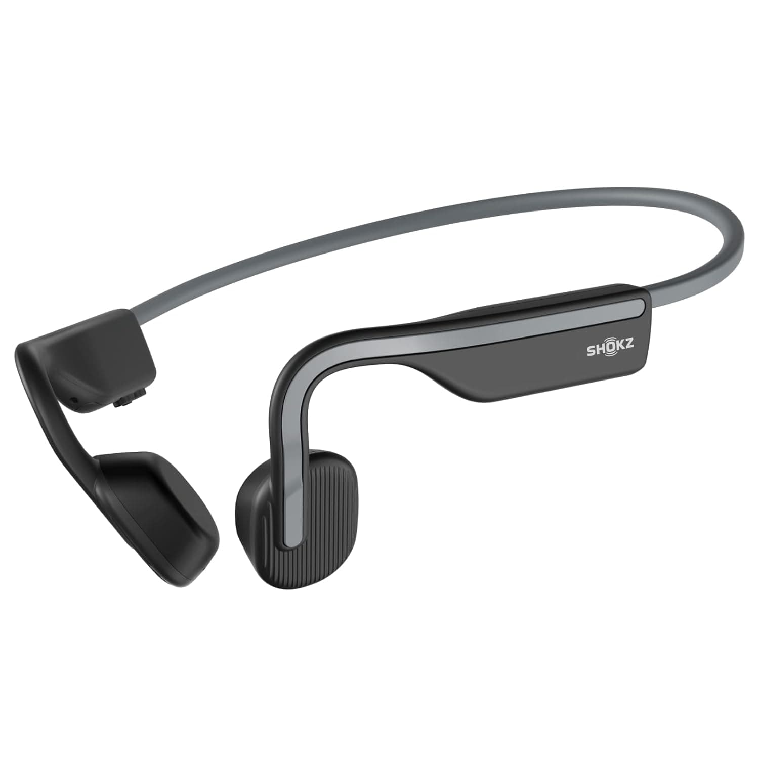 SHOKZ OpenMove Wireless Headphones, Bluetooth Bone Conduction Sports Headset with Mic, 6 Hour Playtime & IP55 Waterproof for Running Workout Cycling (Grey)