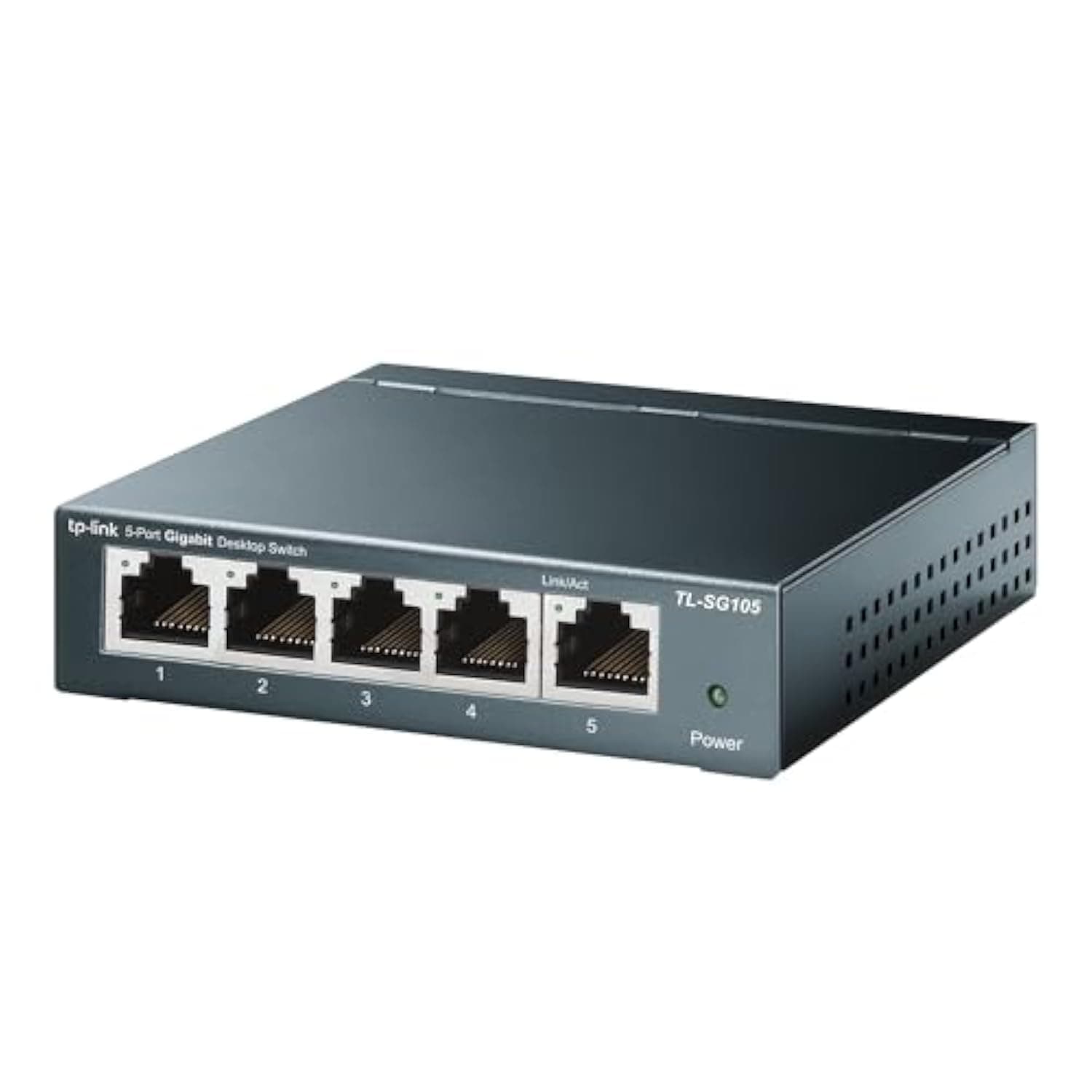 TP-Link TL-SG105 | 5 Port Gigabit Unmanaged Ethernet Network Switch, Ethernet Splitter | Plug & Play | Fanless Metal Design | Shielded Ports | Traffic Optimization | Limited Lifetime Protection