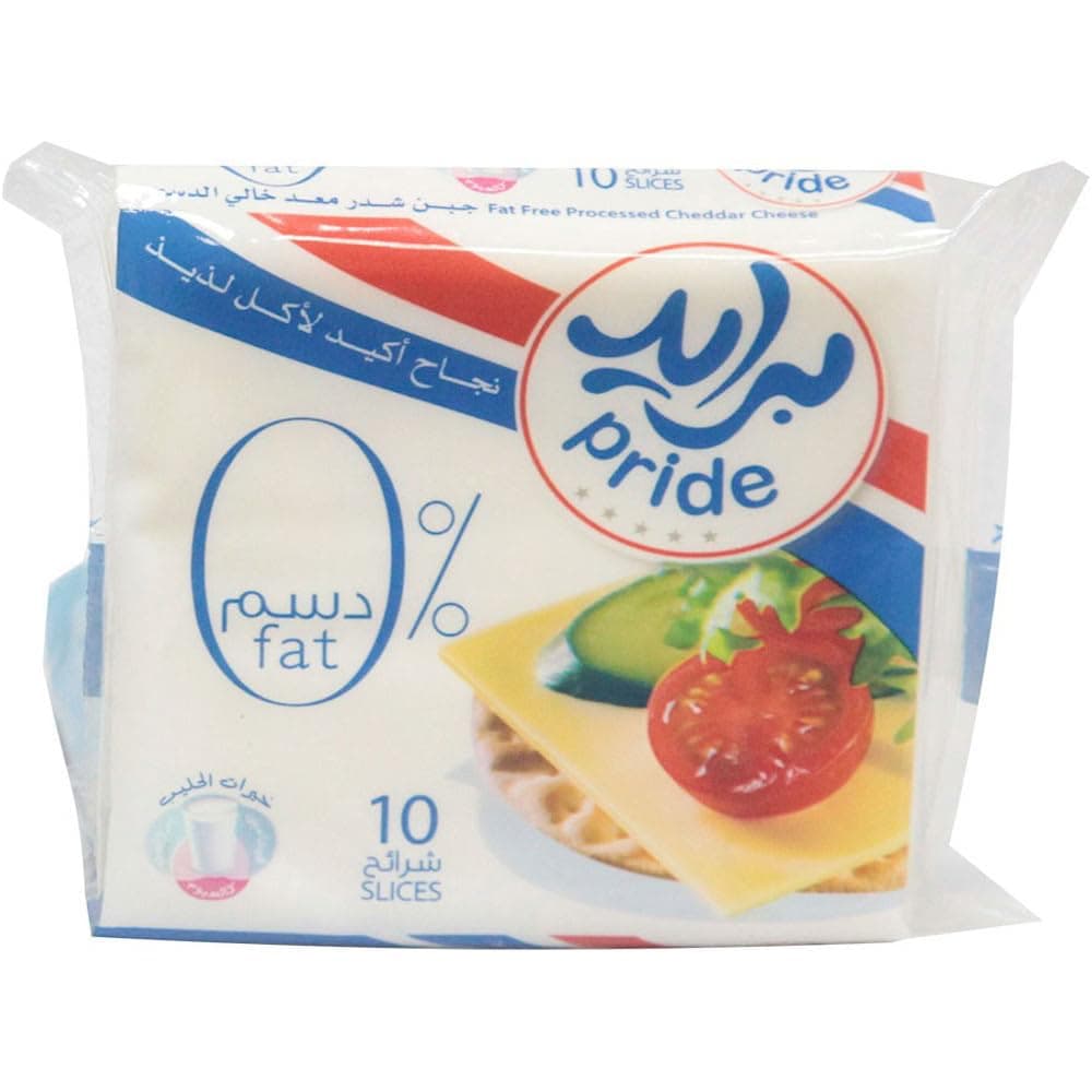 Pride Cheese Slices, 10'S, 0% fat, 200 g